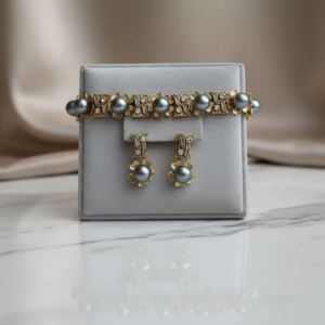 The Charcoal Pearl Flower Set