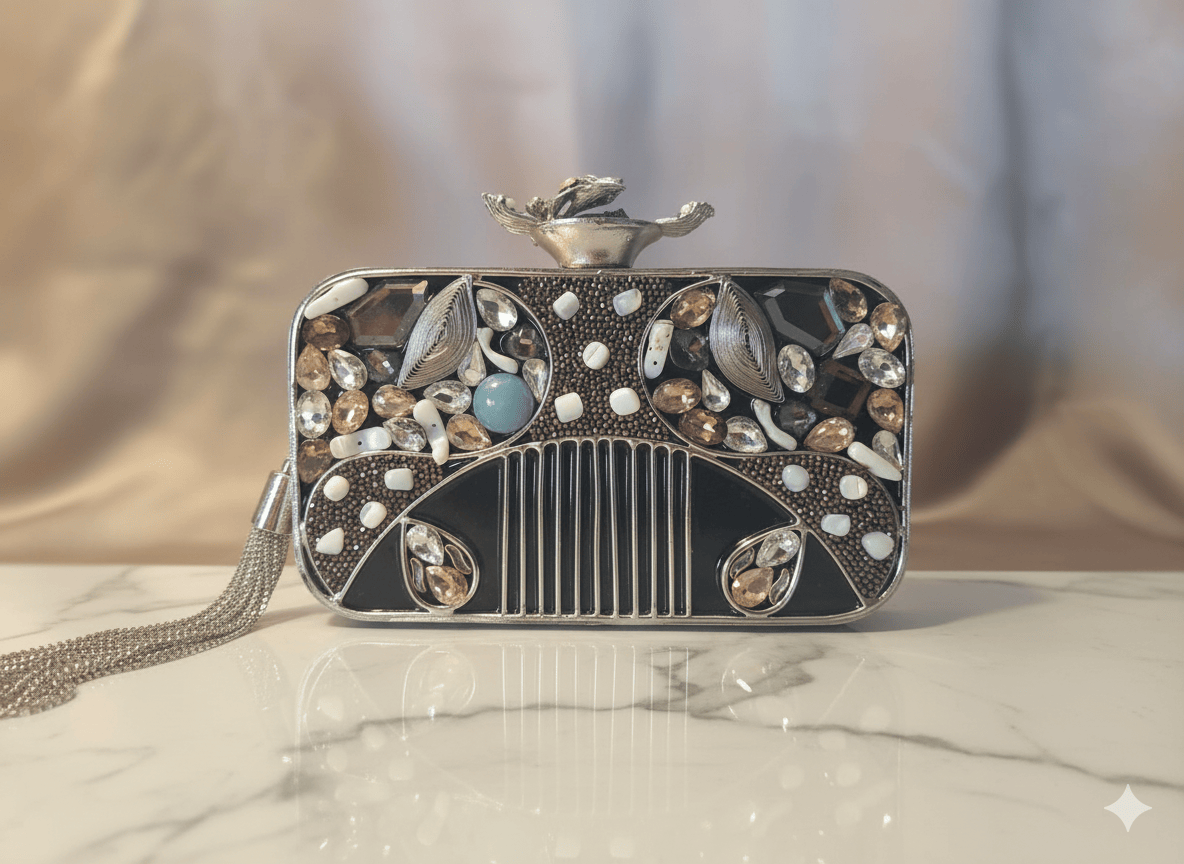 Filigree & Stone Statement Bag