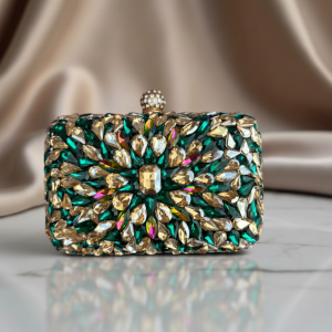The Royal Emerald Burst Clutch