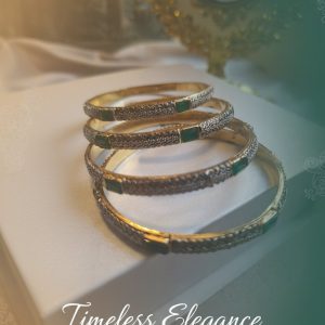 bangles set of 4 in polki design